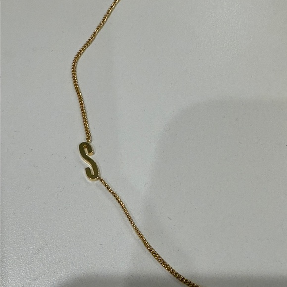 Gorjana Gold Chain Initial S Necklace - Picture 2 of 3